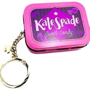 Brand NEW Kate spade Candy Tin Keychain Bag Charm